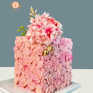 3D Floral Wall cake in Lagos