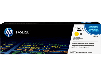 HP 125A Yellow Original LaserJet Toner Cartridge (CB542A)