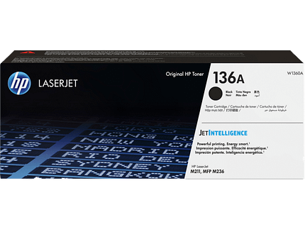 HP 136A Black Original LaserJet Toner Cartridge (W1360A)