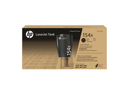 HP 154X Black Original LaserJet Tank Toner Reload Kit (W1540X)