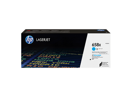 HP 658X High Yield Cyan Original LaserJet Toner Cartridge (W2001X)