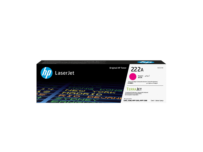 HP 222A Magenta Original LaserJet Toner Cartridge (W2223A) HP 222A Magenta Original LaserJet Toner Cartridge (W2223A)