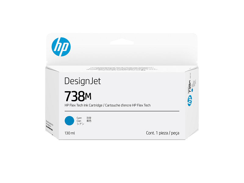 HP 738M 130-ml Cyan DesignJet Ink Cartridge (A24VMA) HP 738M 130-ml Cyan DesignJet Ink Cartridge (A24VMA)